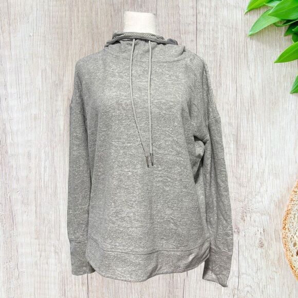 ZYIA Tops - Zyia Womens Textured Hoodie‎ Size M Gray Activewear Performance